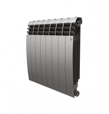 Радиатор биметаллический Royal Thermo BiLiner Silver Satin 500 мм 8 секций 1' боковое подключение серебро