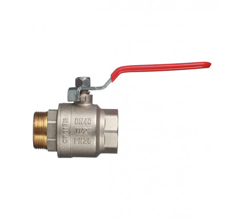 Кран шаровой латунный Valtec Base 1 1/2 ВР(г) х 1 1/2 НР(ш) ручка прямой (VT.215.N.08) Кран шаровой латунный Valtec Base 1 1/2 ВР(г) х 1 1/2 НР(ш) ручка прямой (VT.215.N.08)