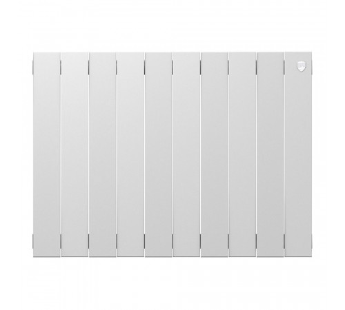 Радиатор биметаллический Royal Thermo Piano Forte 500 мм 10 секций 1' боковое подключение 591х800 мм белый Радиатор биметаллический Royal Thermo Piano Forte 500 мм 10 секций 1' боковое подключение 591х800 мм белый
