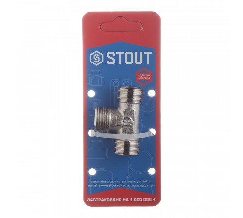 Тройник Stout 1/2 НР(ш) х 1/2 НР(ш) х 1/2 НР(ш) латунный (SFT-0018-121212) Тройник Stout 1/2 НР(ш) х 1/2 НР(ш) х 1/2 НР(ш) латунный (SFT-0018-121212)