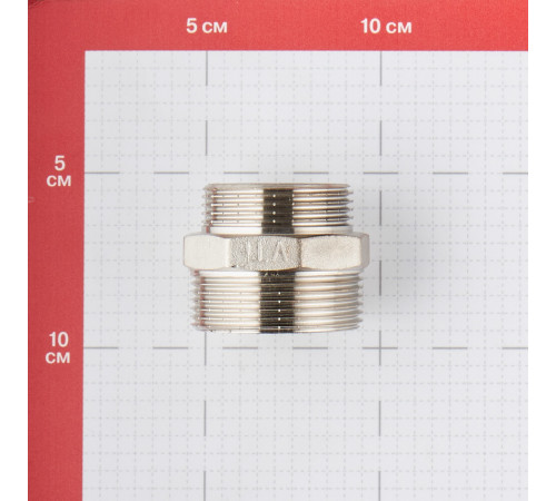 Ниппель переходной Valtec 1 1/2 НР(ш) х 1 1/4 НР(ш) латунный (VTr.580.N.0807) Ниппель переходной Valtec 1 1/2 НР(ш) х 1 1/4 НР(ш) латунный (VTr.580.N.0807)