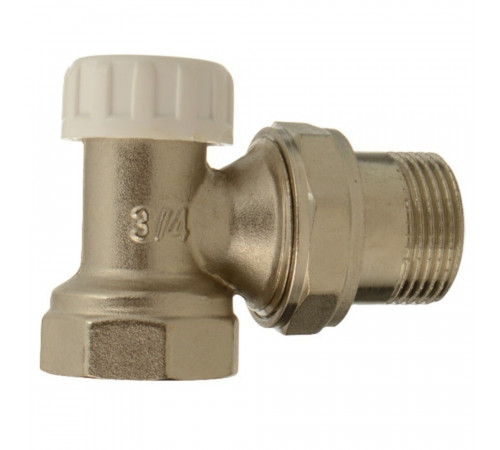 Клапан запорный угловой Terma 3/4 НР(ш) х 3/4 ВР(г) для радиатора (26243) Клапан запорный угловой Terma 3/4 НР(ш) х 3/4 ВР(г) для радиатора (26243)
