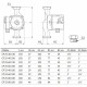 Циркуляционный насос для систем отопления UNIPUMP CP 25-40 DN25 подъем 4 м 180 мм с гайками (67353)