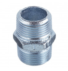 Ниппель Gebo Platinum (280-6V) 1 НР(ш) х 1 НР(ш) чугунный оцинкованный