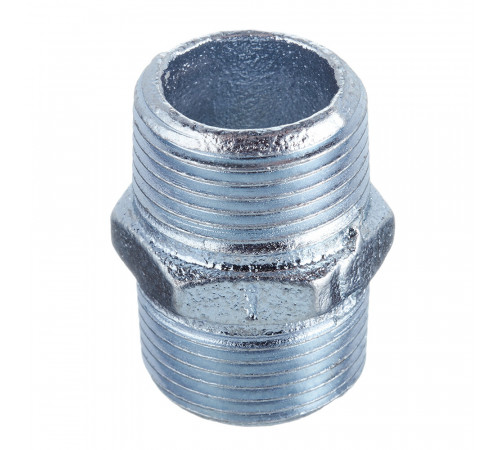 Ниппель Gebo Platinum (280-6V) 1 НР(ш) х 1 НР(ш) чугунный оцинкованный Ниппель Gebo Platinum (280-6V) 1 НР(ш) х 1 НР(ш) чугунный оцинкованный