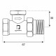 Клапан запорный 1/2 НР(ш) х 1/2 ВР(г) для радиатора (CARSVL12/02010201/98975)