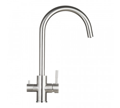 Смеситель для кухни Corsa Deco Pride Steel сталь с высоким изливом с подключением к фильтру (966379) Смеситель для кухни Corsa Deco Pride Steel сталь с высоким изливом с подключением к фильтру (966379)