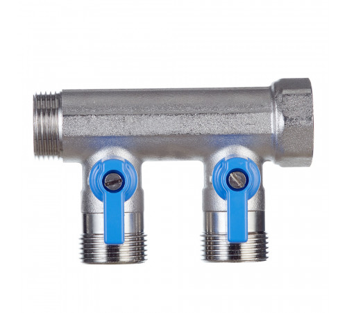 Коллектор Henco 3/4 ВР(г) х 2 выхода 3/4 НР(ш) ЕК х 3/4 НР(ш) с шаровыми кранами (VB050502-BLAUW) Коллектор Henco 3/4 ВР(г) х 2 выхода 3/4 НР(ш) ЕК х 3/4 НР(ш) с шаровыми кранами (VB050502-BLAUW)