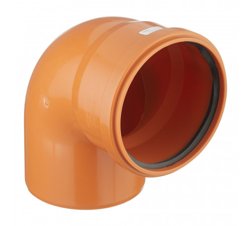 Отвод Valfex d160 мм 87,5° пластиковый для наружной канализации Отвод Valfex d160 мм 87,5° пластиковый для наружной канализации