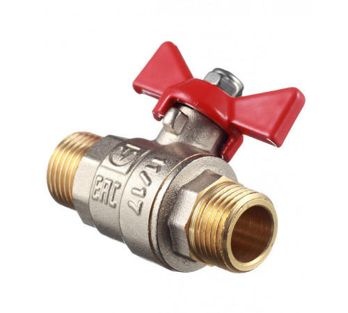 Кран шаровой латунный Valtec Base 1/2 НР(ш) х 1/2 НР(ш) бабочка прямой (VT.219.N.04) Кран шаровой латунный Valtec Base 1/2 НР(ш) х 1/2 НР(ш) бабочка прямой (VT.219.N.04)