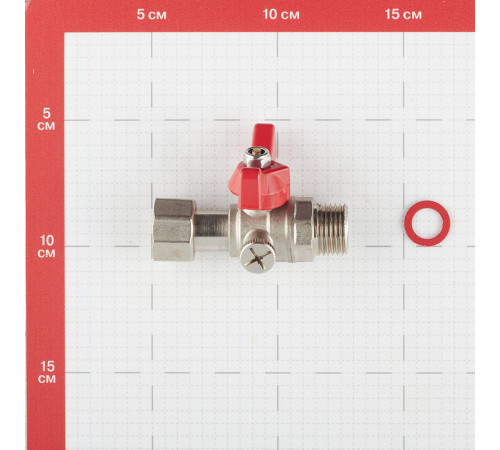Кран шаровой латунный Valtec 1/2 НР(ш) х 1/2 ВР(г) для подключения манометра проходной бабочка прямой (VT.806.N.0404) Кран шаровой латунный Valtec 1/2 НР(ш) х 1/2 ВР(г) для подключения манометра проходной бабочка прямой (VT.806.N.0404)