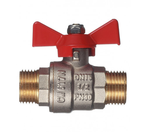 Кран шаровой латунный Valtec Base 1/2 НР(ш) х 1/2 НР(ш) бабочка прямой (VT.219.N.04) Кран шаровой латунный Valtec Base 1/2 НР(ш) х 1/2 НР(ш) бабочка прямой (VT.219.N.04)