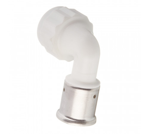 Угол Henco (6PKW-2605) 26(пресс) х 3/4 ВР(г) PVDF белый