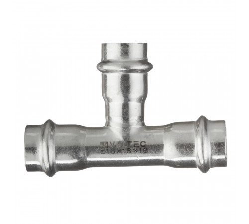 Тройник Valtec (VTi.931.I.181818) 18 х 18 х 18 мм нержавеющая сталь Тройник Valtec (VTi.931.I.181818) 18 х 18 х 18 мм нержавеющая сталь