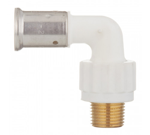Угол Henco (5PKW-2004) 20(пресс) х 1/2 НР(ш) PVDF белый