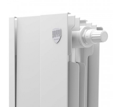 Радиатор биметаллический Royal Thermo Piano Forte 500 мм 4 секции 1' боковое подключение 591х320 мм белый Радиатор биметаллический Royal Thermo Piano Forte 500 мм 4 секции 1' боковое подключение 591х320 мм белый
