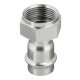 Соединитель Valtec (VTi.908.I.001805) 18 мм х 3/4 ВР(г) нержавеющая сталь с накидной гайкой