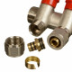 Коллектор Terma 3/4 ВР(г) х 4 выхода 16 обж(ц) х 3/4 НР(ш) регулируемый (89366)