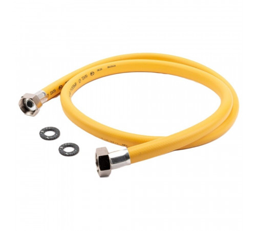 Шланг для газа ПВХ армированный Tuboflex 3/4 ВР(г) х 3/4 ВР(г) 150 см желтый Шланг для газа ПВХ армированный Tuboflex 3/4 ВР(г) х 3/4 ВР(г) 150 см желтый