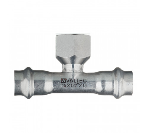 Тройник Valtec (VTi.932.I.150415) 15 мм х 1/2 ВР(г) х 15 мм нержавеющая сталь Тройник Valtec (VTi.932.I.150415) 15 мм х 1/2 ВР(г) х 15 мм нержавеющая сталь