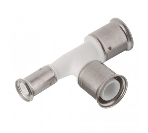Тройник Henco (11PKW-262616) 26(пресс) х 26(пресс) х 16(пресс) PVDF белый Тройник Henco (11PKW-262616) 26(пресс) х 26(пресс) х 16(пресс) PVDF белый