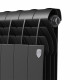 Радиатор биметаллический Royal Thermo BiLiner Noir Sable 500 мм 4 секции 1' боковое подключение черный