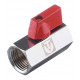 Кран шаровой латунный Valtec 1/2 ВР(г) х 1/2 ВР(г) мини прямой (VT.330.N.04)