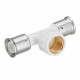 Тройник Henco (13PKW-260526) 26(пресс) х 3/4 ВР(г) х 26(пресс) белый PVDF
