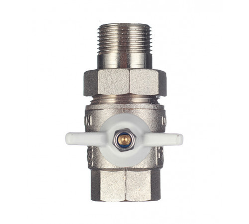 Кран шаровой латунный Valtec Base 3/4 ВР(г) х 3/4 НР(ш) бабочка с полусгоном прямой (VT.227.NW.05) Кран шаровой латунный Valtec Base 3/4 ВР(г) х 3/4 НР(ш) бабочка с полусгоном прямой (VT.227.NW.05)