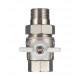 Кран шаровой латунный Valtec Base 3/4 ВР(г) х 3/4 НР(ш) бабочка с полусгоном прямой (VT.227.NW.05)