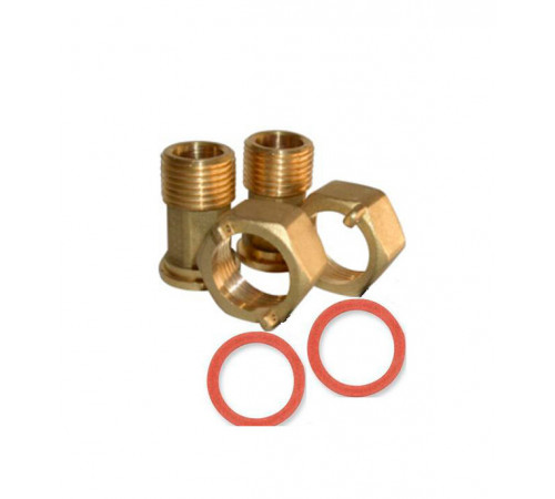 Сгон для счетчика 3/4 ВР(г) х 1/2 НР(ш) (2 шт.)