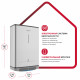 Водонагреватель накопительный Ariston Velis LUX INOX PW ABSE WIFI 50 электрический 50 л 1,5/2,5 кВт плоский универсальный