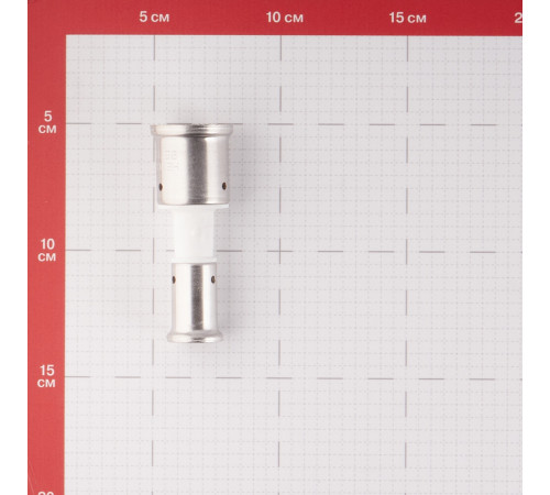 Муфта Henco (16PKW-2616) 26(пресс) х 16(пресс) PVDF белая