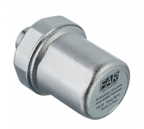 Компенсатор гидроударов Far 1/2 НР(ш) 10-50 бар (FA 2895 12) Компенсатор гидроударов Far 1/2 НР(ш) 10-50 бар (FA 2895 12)