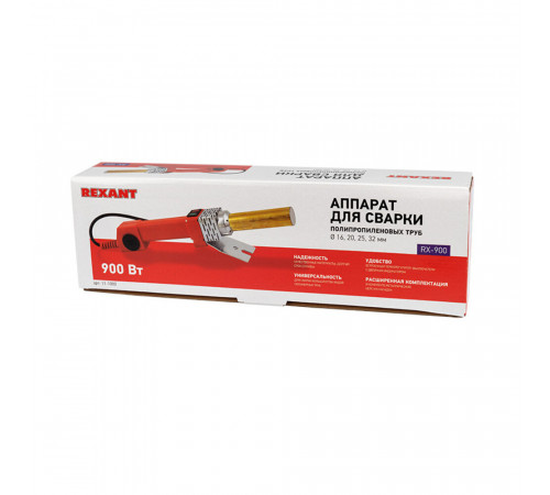 Сварочный аппарат для полипропиленовых труб Rexant RX-900 d16-32 мм 900 Вт (11-1000)