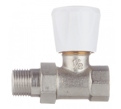 Клапан регулирующий Valtec 1/2 НР(ш) х 1/2 ВР(г) для радиатора (VT.008.LN.04)