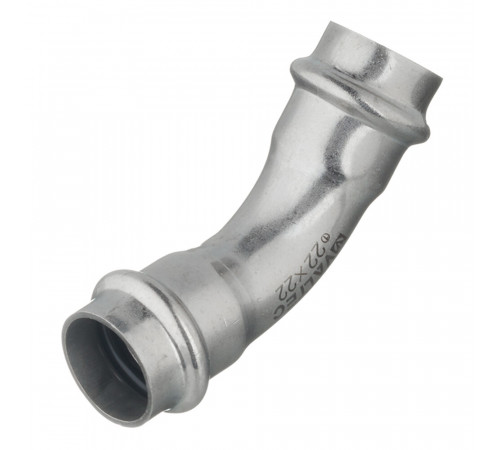 Угол VALTEC (VTi.959.I.002222) 45° 22 мм ВВ нержавеющая сталь Угол VALTEC (VTi.959.I.002222) 45° 22 мм ВВ нержавеющая сталь