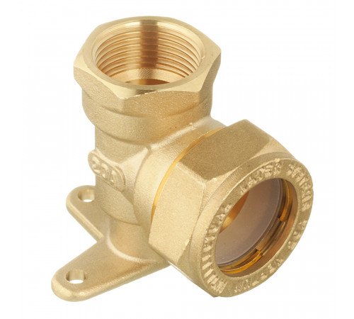 Угол Stahlmann IWS EasyFix 20 мм х 3/4 ВР(г) для гофрированных труб с креплением