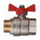 Кран шаровой латунный Valtec Base 3/4 ВР(г) х 3/4 НР(ш) бабочка прямой (VT.218.N.05)