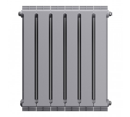 Радиатор биметаллический Royal Thermo Piano Forte 500 мм 4 секции 1' боковое подключение 591х320 мм серый Радиатор биметаллический Royal Thermo Piano Forte 500 мм 4 секции 1' боковое подключение 591х320 мм серый