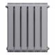 Радиатор биметаллический Royal Thermo Piano Forte 500 мм 4 секции 1' боковое подключение 591х320 мм серый