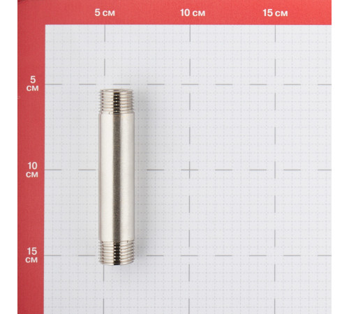 Ниппель удлинительный Valtec 1/2 НР(ш) х 100 мм латунный (VTr.652.N.0410) Ниппель удлинительный Valtec 1/2 НР(ш) х 100 мм латунный (VTr.652.N.0410)