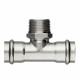 Тройник Valtec (VTi.933.I.280628) 28 мм х 1 НР(ш) х 28 мм нержавеющая сталь