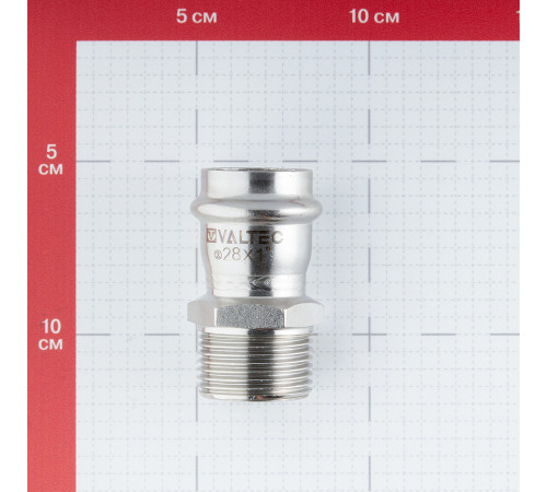 Соединитель VALTEC (VTi.901.I.002806) 28 мм х 1 НР(ш) нержавеющая сталь Соединитель VALTEC (VTi.901.I.002806) 28 мм х 1 НР(ш) нержавеющая сталь