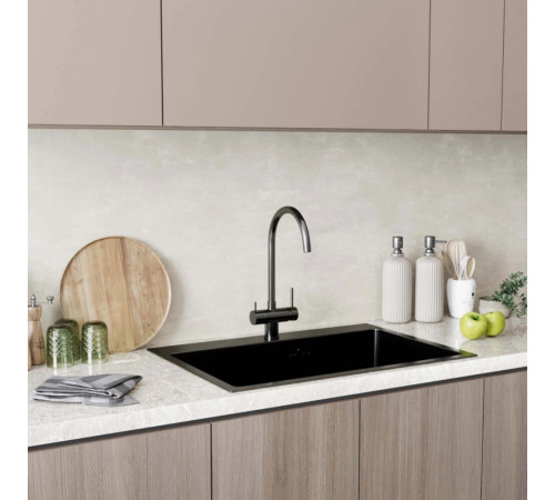 Смеситель для кухни Mixline MLSS-0326 графит с высоким изливом с подключением к фильтру (553826) Смеситель для кухни Mixline MLSS-0326 графит с высоким изливом с подключением к фильтру (553826)