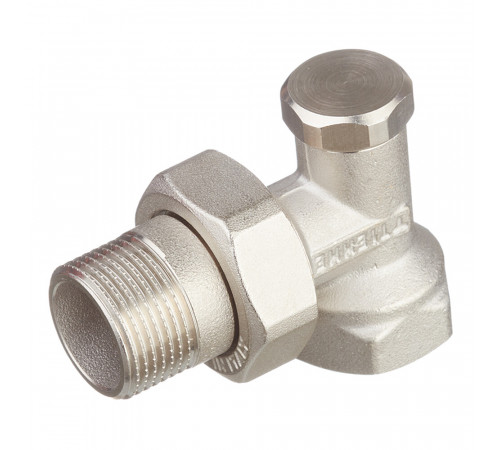 Клапан запорный угловой Tiemme 3/4 НР(ш) х 3/4 ВР(г) для радиатора (3230013 / 3236N0505EC)