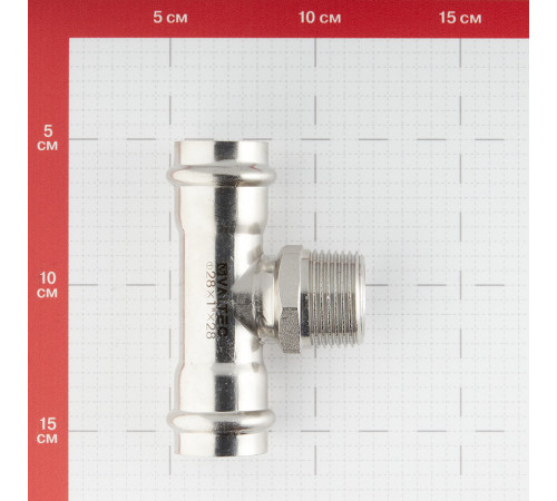 Тройник Valtec (VTi.933.I.280528) 28 мм х 3/4 НР(ш) х 28 мм нержавеющая сталь Тройник Valtec (VTi.933.I.280528) 28 мм х 3/4 НР(ш) х 28 мм нержавеющая сталь