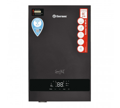 Котел электрический Thermex Sonne 12 Wi-Fi (12 кВт) 230 В одноконтурный (511703) Котел электрический Thermex Sonne 12 Wi-Fi (12 кВт) 230 В одноконтурный (511703)