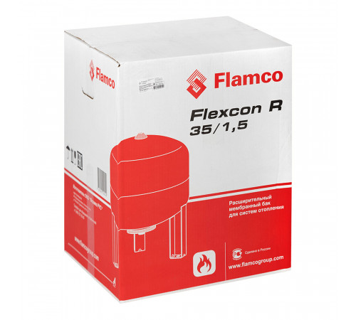 Бак расширительный Flamco Flexcon R 35/1,5 закрытого типа 6 бар 35 л (FL 16037 RU) Бак расширительный Flamco Flexcon R 35/1,5 закрытого типа 6 бар 35 л (FL 16037 RU)