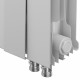 Радиатор биметаллический Royal Thermo Piano Forte 500 мм 6 секций 1' боковое подключение 591х480 мм белый